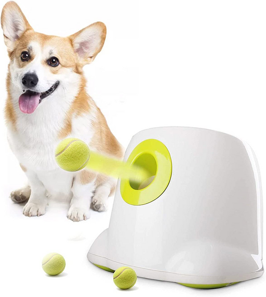 Dog launcher  server interactive toy tennis ball throwing machine automatic